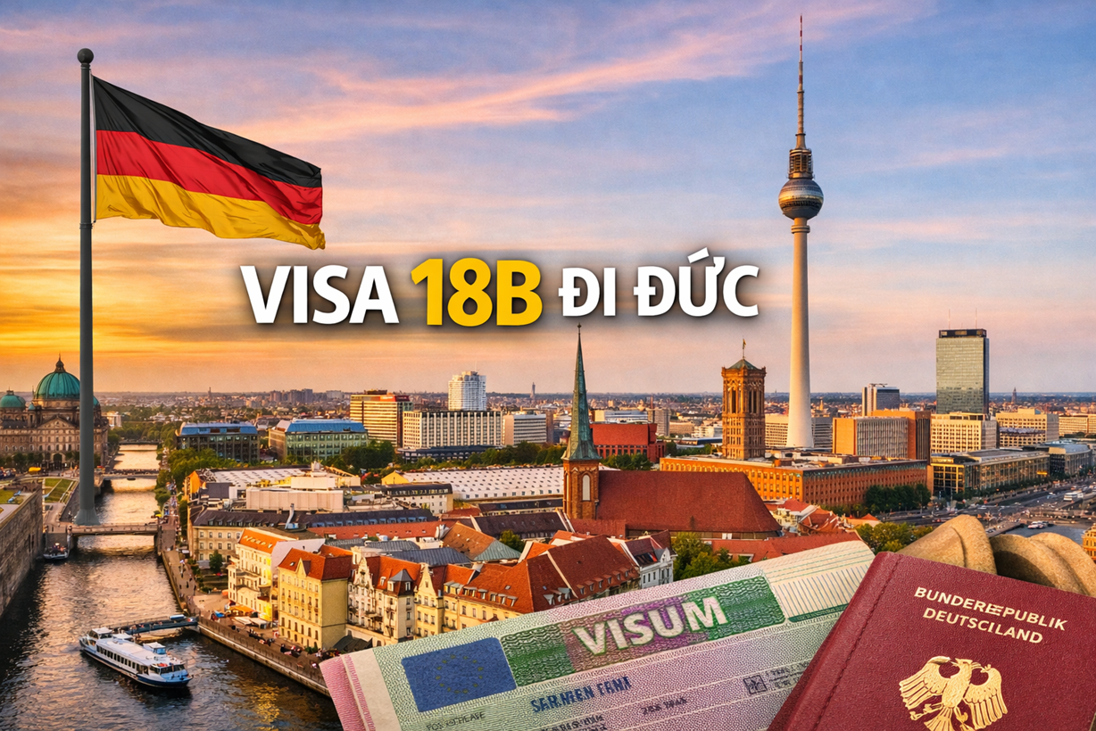 Visa 18b đi Đức: Cơ hội cho ứng viên Việt Nam năm 2026