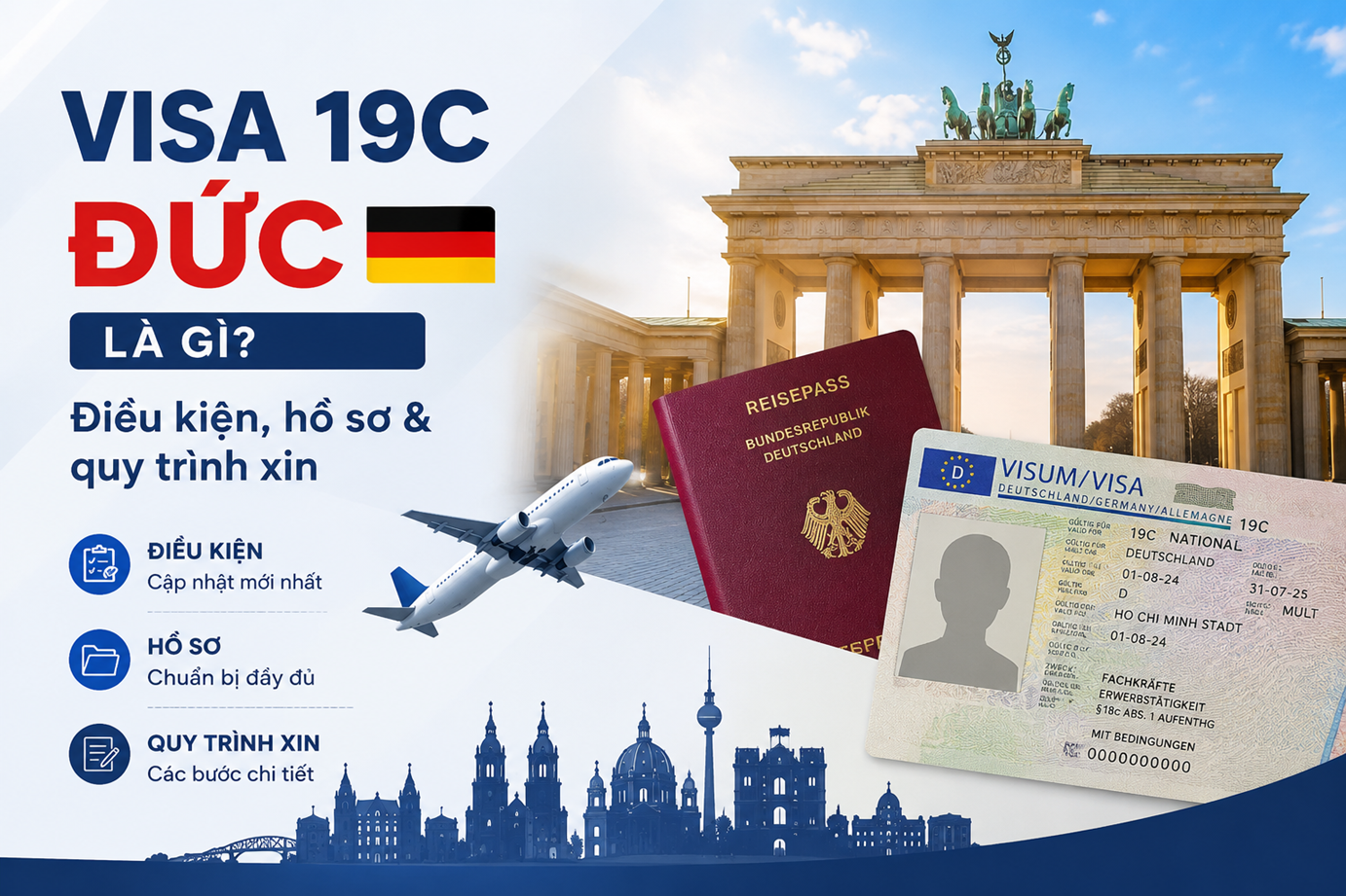 Visa 19c Đức là gì? Điều kiện, hồ sơ & quy trình xin