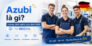 Azubi là học viên tham gia chương trình đào tạo nghề tại Đức. Bài viết cung cấp thông tin chi tiết về định nghĩa Azubi, mức lương Ausbildung năm 2026, quyền lợi, nghĩa vụ và các quy định theo BBiG dành cho người lao động quốc tế và ứng viên Việt Nam.