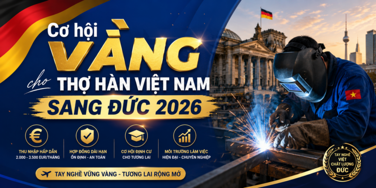 Cơ hội vàng cho thợ hàn Việt Nam sang Đức 2026